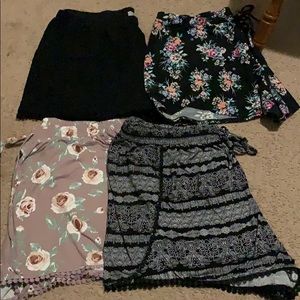 Lot for 4 pairs of size 3X comfy but cute shorts❗️